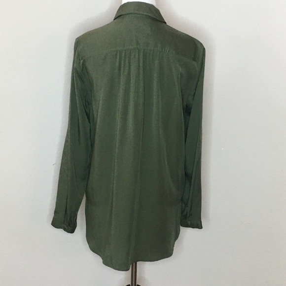 Maeve by Anthropologie Olive Tuesday Button Down  Size XS - Picture 7 of 9